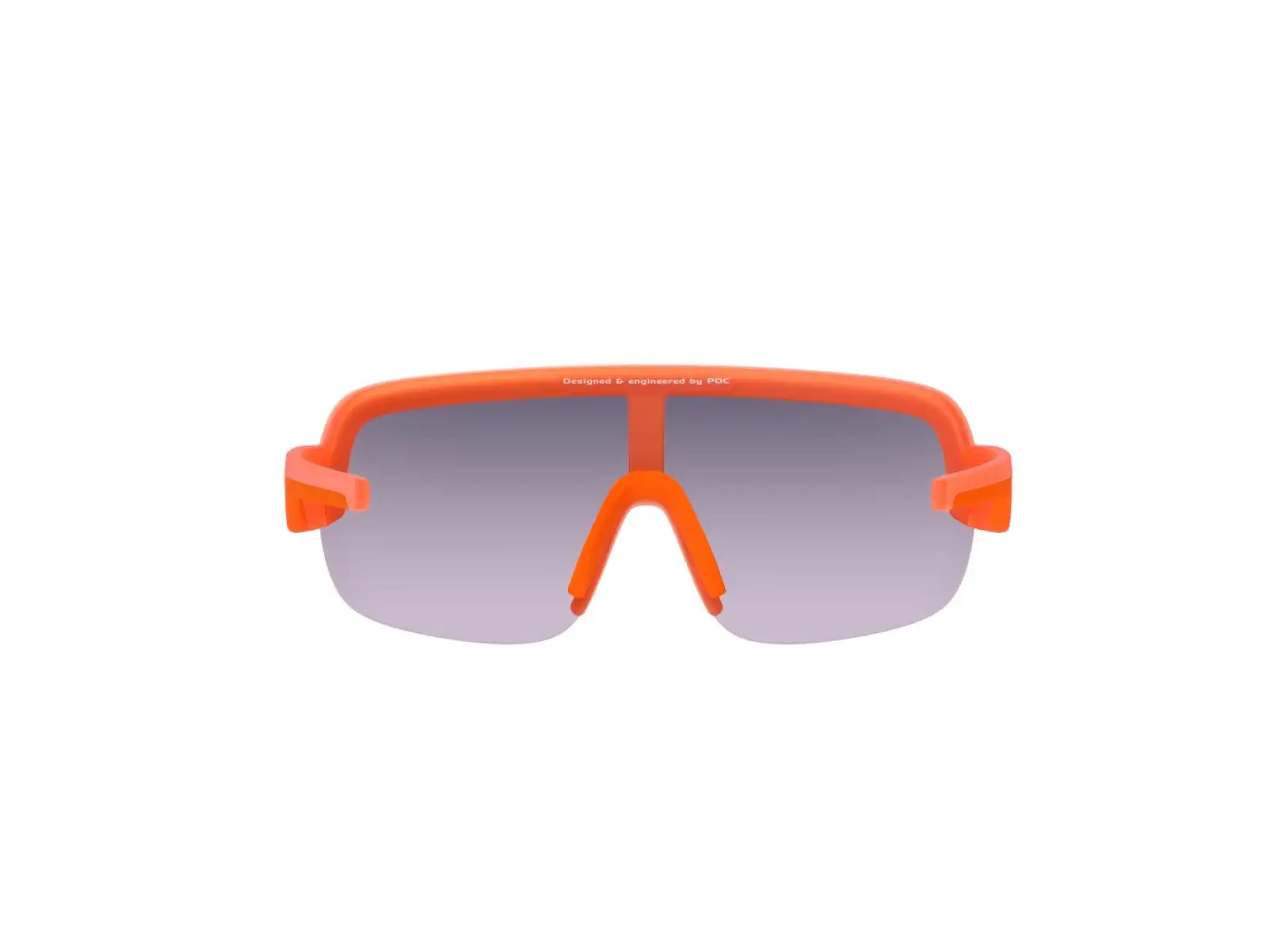 POC Aim Brille Fluorescent Orange Translucent/Violet Gold Mirror