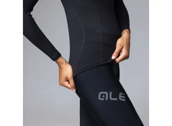 Alé Intimo Merino Damen Unterhemd Langarm Black