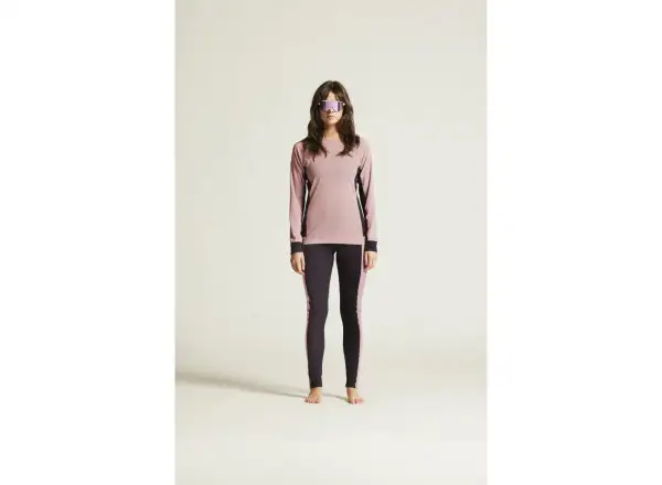 Craft Core Dry Baselayer Damen-Set Langarmshirt+Hose Rosa