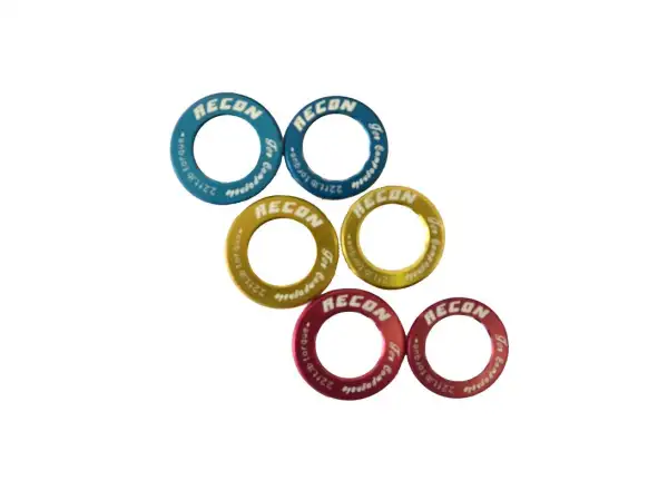 Recon LR-SA35 Lockring für Shimano Kurbeln 35mm blau.