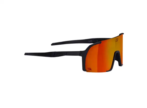 Force Glare Brille schwarz/rot Spiegelglas