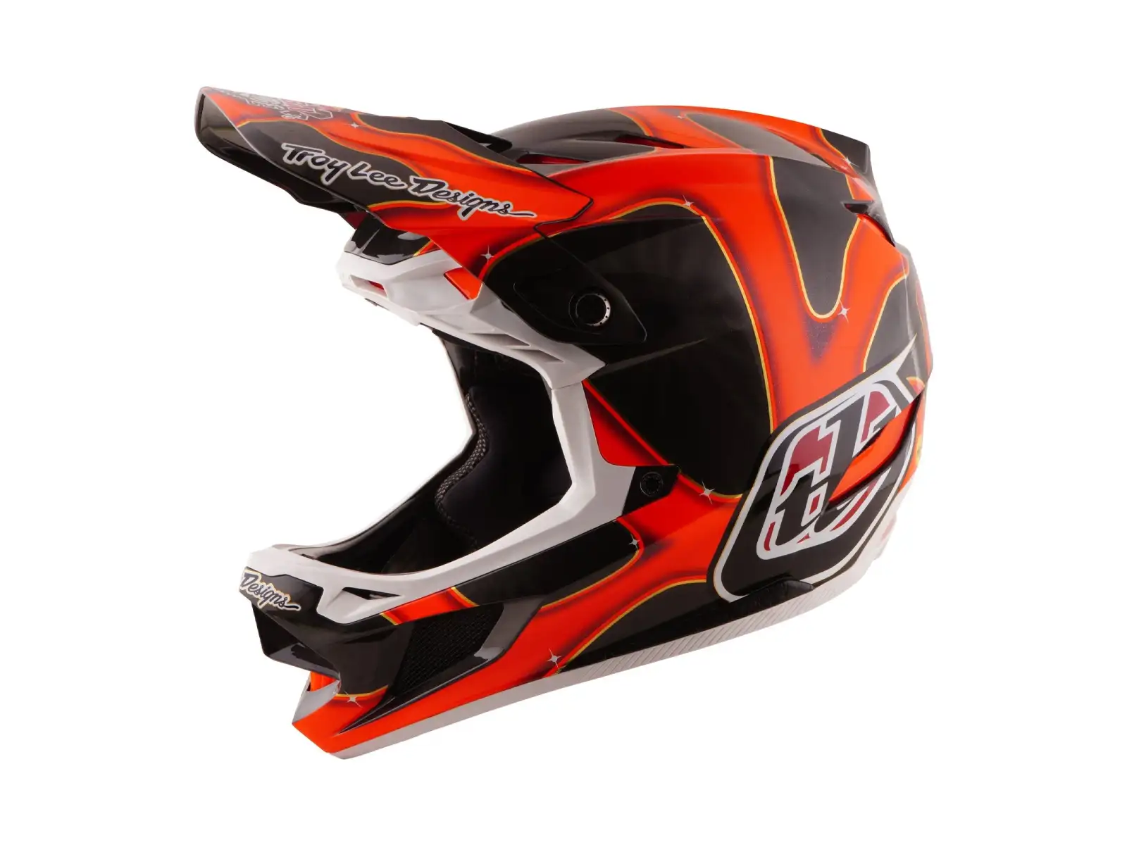 Troy Lee Designs D4 Carbon Red Bull Rampage Helm Dreamland Black
