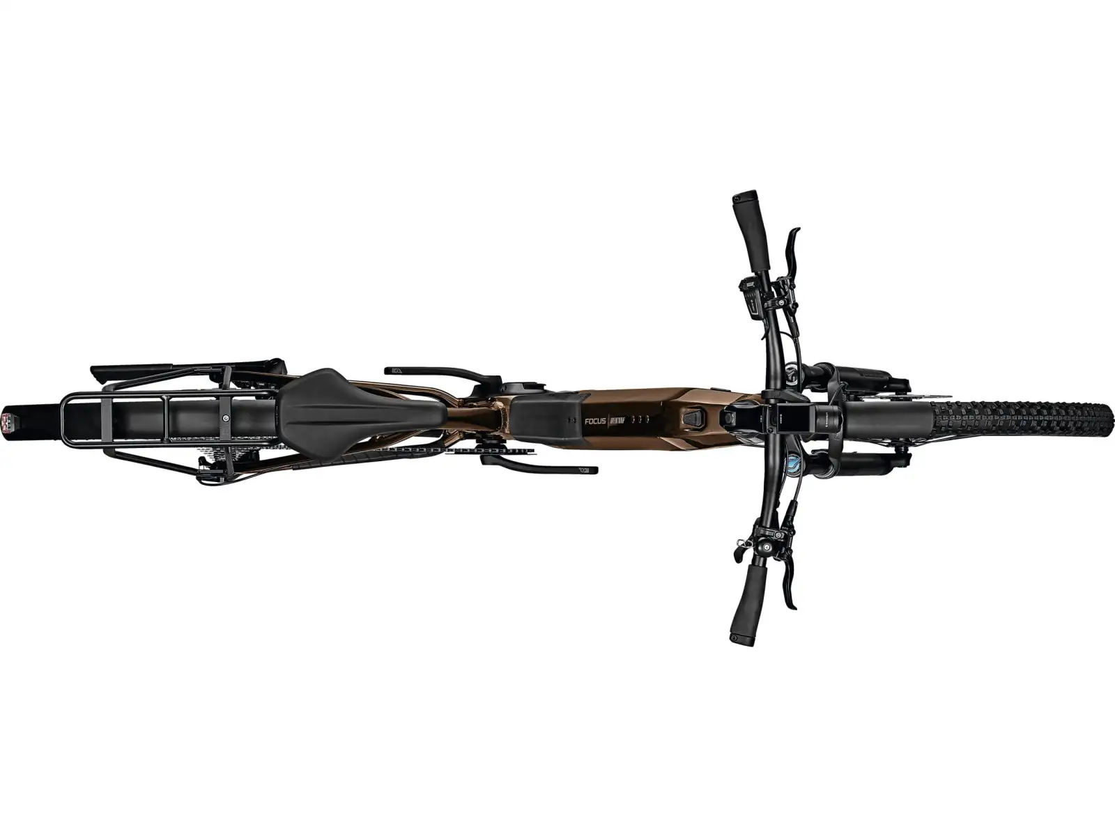 Focus Aventura2 6.8 WA 625Wh Mountain E-Bike in Golden Brown Glossy.
