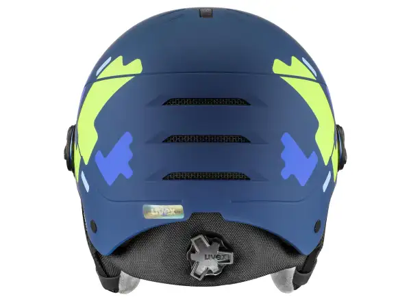 Uvex Rocket Jr Visor Skihelm blue matt