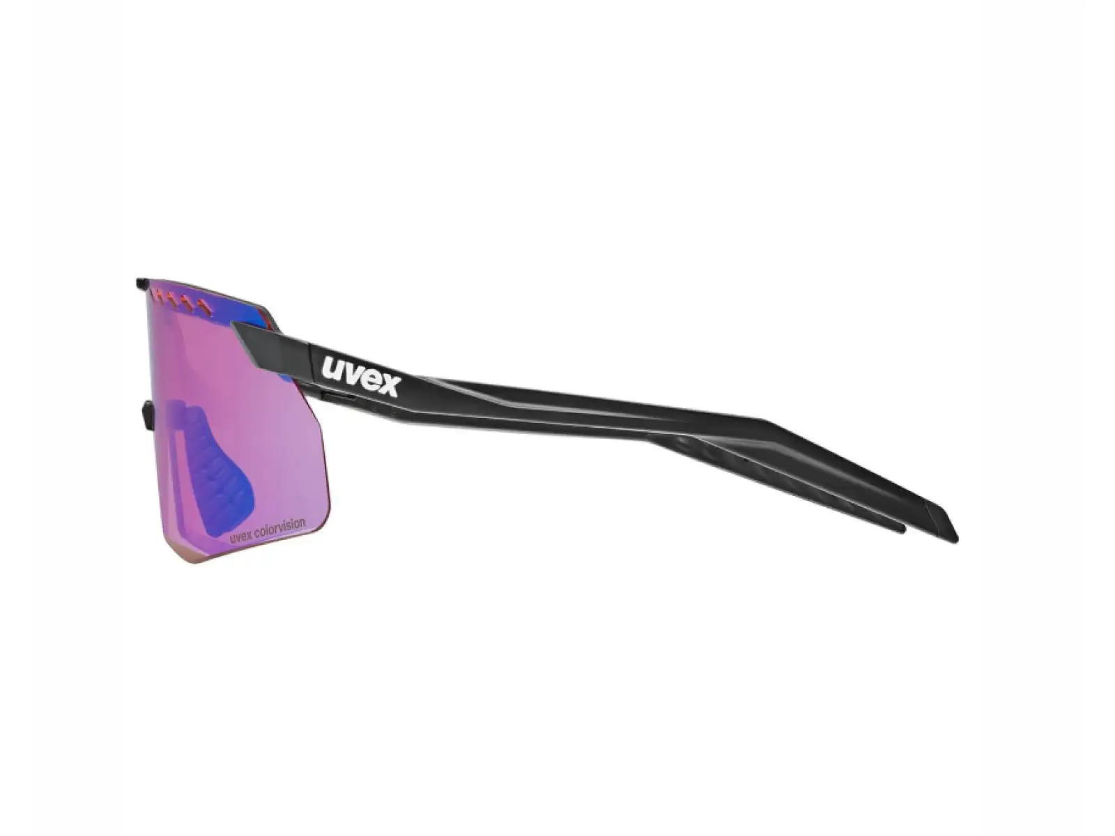 Uvex Pace Stage S CV Fahrradbrille Black matt/Mirror Blue