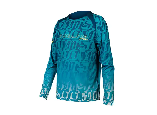 Endura MT500 Print LTD Kindertrikot Langarm Blueberry