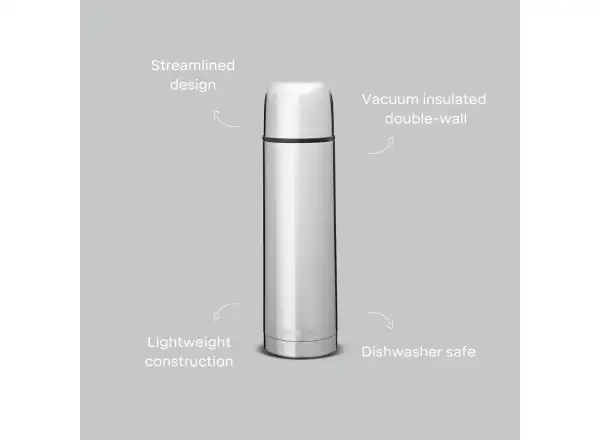 Primus Classic Light Thermosflasche 0,5 l Stainless Steel