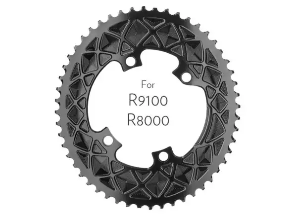 Absolute Black OVAL road 2X 110/4BCD 52z. für 9100/8000 schwarz