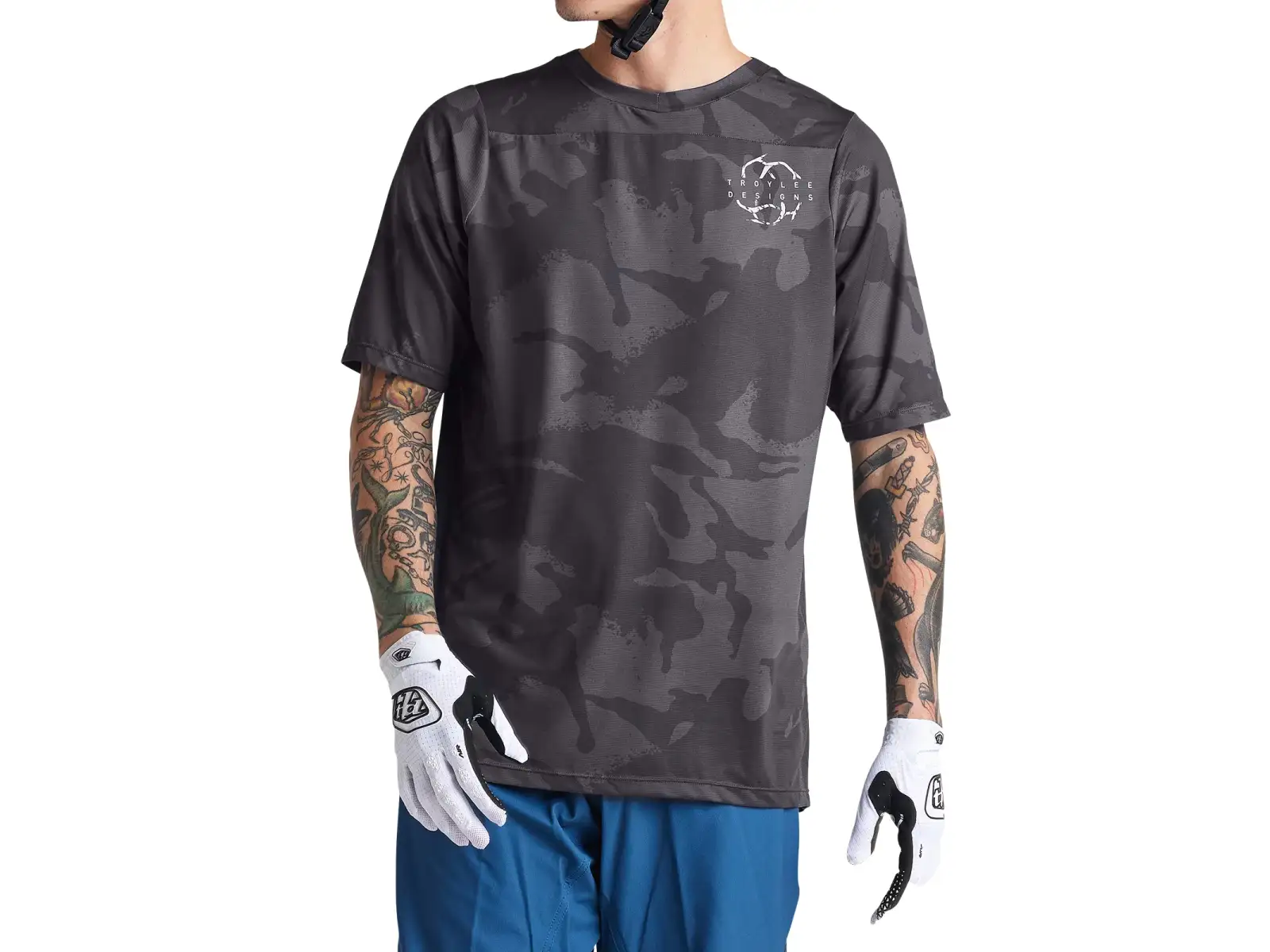 Troy Lee Designs Skyline Trikot Kurzarm Shadow Camo Carbon MUSTER
