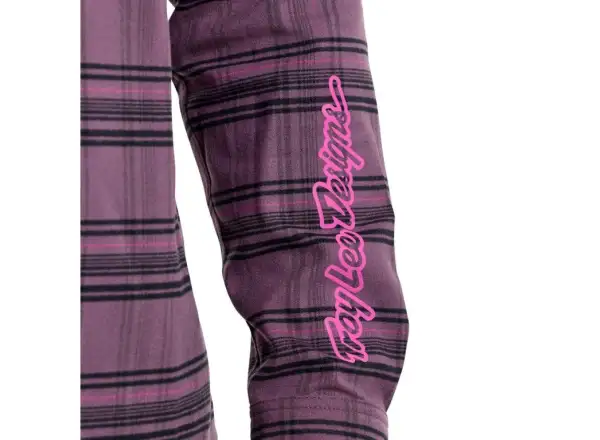 Troy Lee Designs Grind Flannel Herrenhemd Plaid Deep Purple
