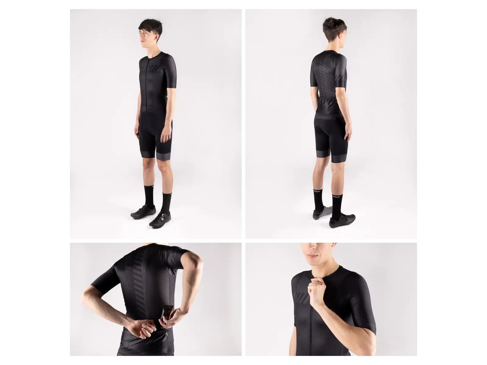 Force Fashion Unisex Kurzarmtrikot schwarz/grau