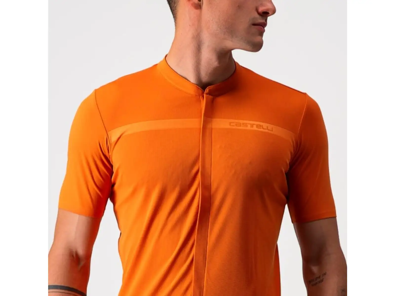 Castelli Unlimited AR Herrentrikot mit kurzen Ärmeln Orange Rost