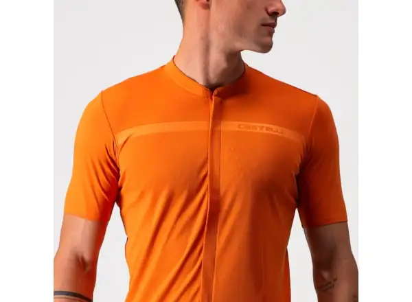 Castelli Unlimited AR Herrentrikot mit kurzen Ärmeln Orange Rost