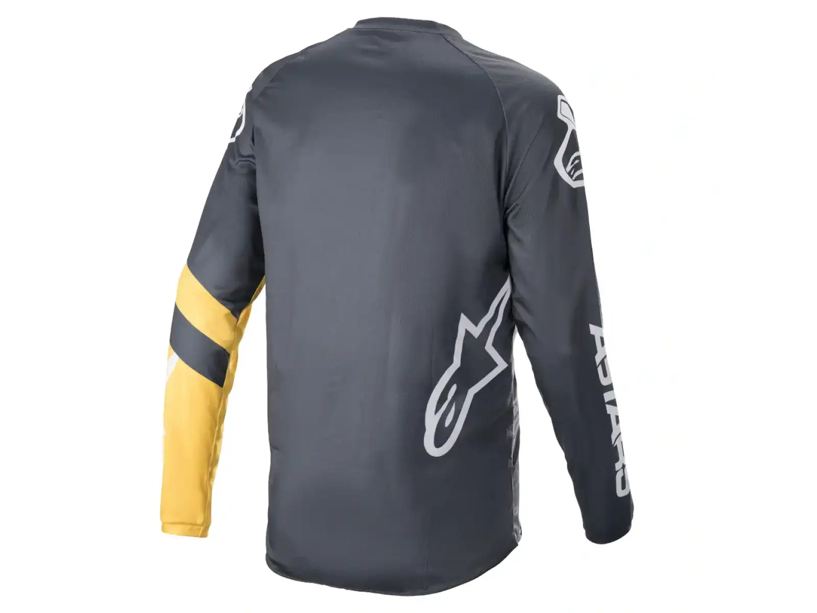 Alpinestars Racer V3 Herren Langarmtrikot Anthrazit/Schwefelgelb