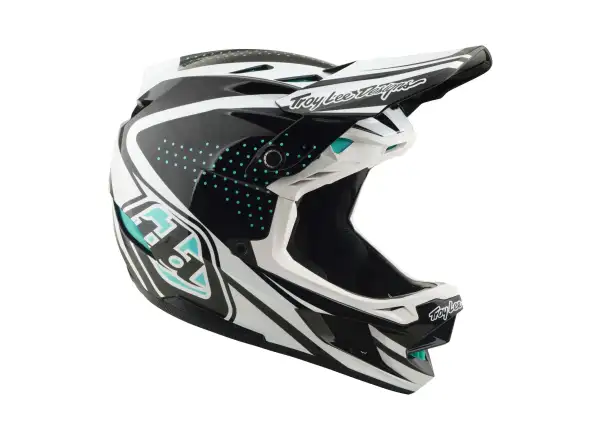 Troy Lee Designs D4 Polyacrylite MIPS Helm Line Charcoal/White