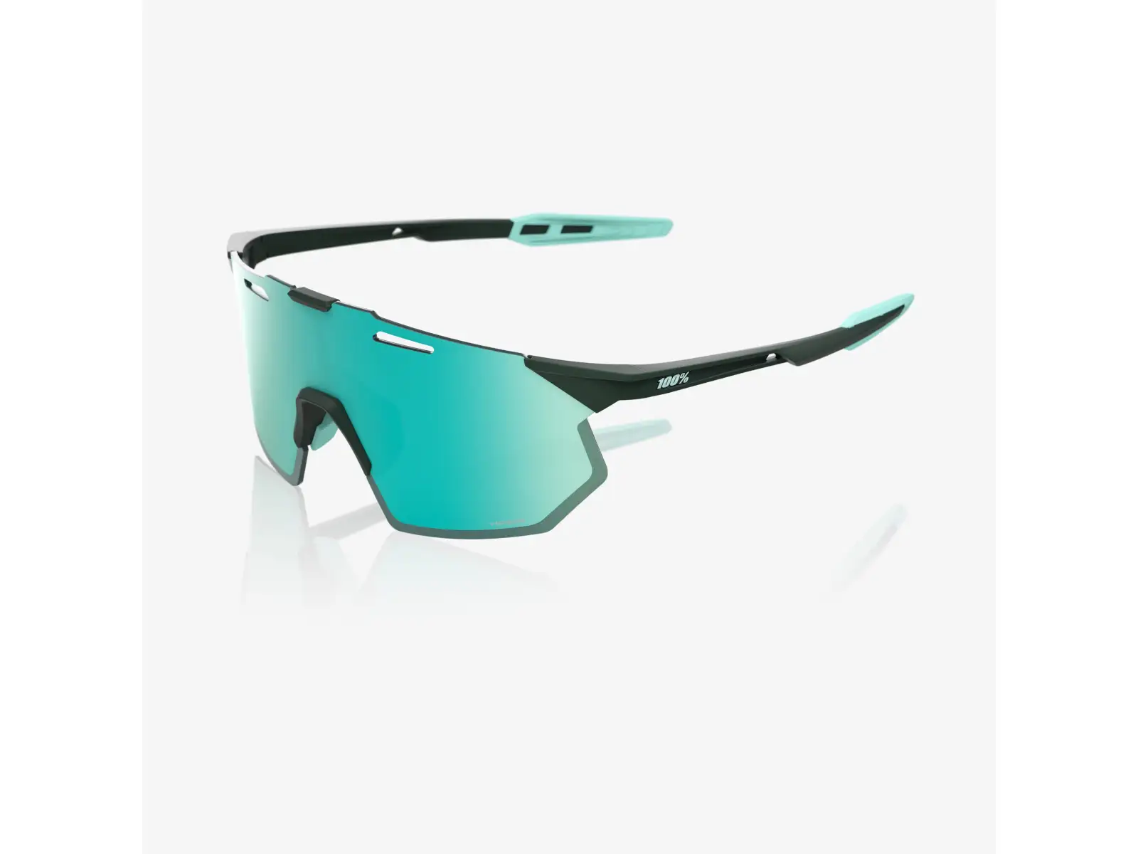 100% Hypercraft SQ Sportbrille Matte Juniper/HiPER Mint Mirror Lens