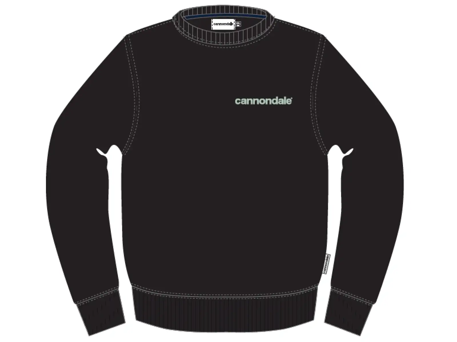 Cannondale Lifestyle Herrenhoodie langarm Cool Mint/Black.