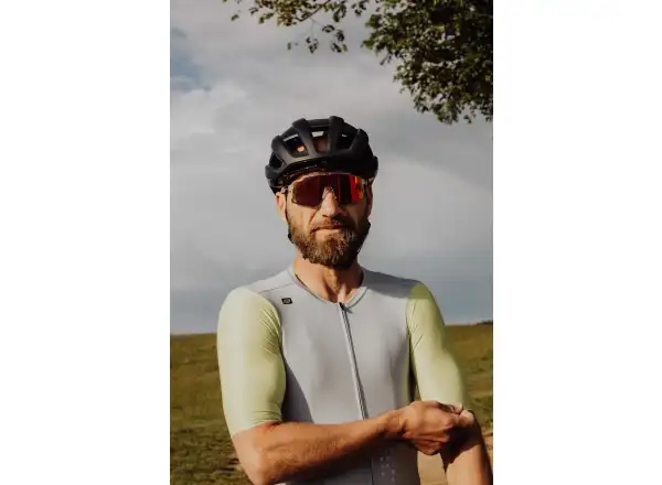 Force Strive Fahrradbrille transparent/rot verspiegeltes Glas