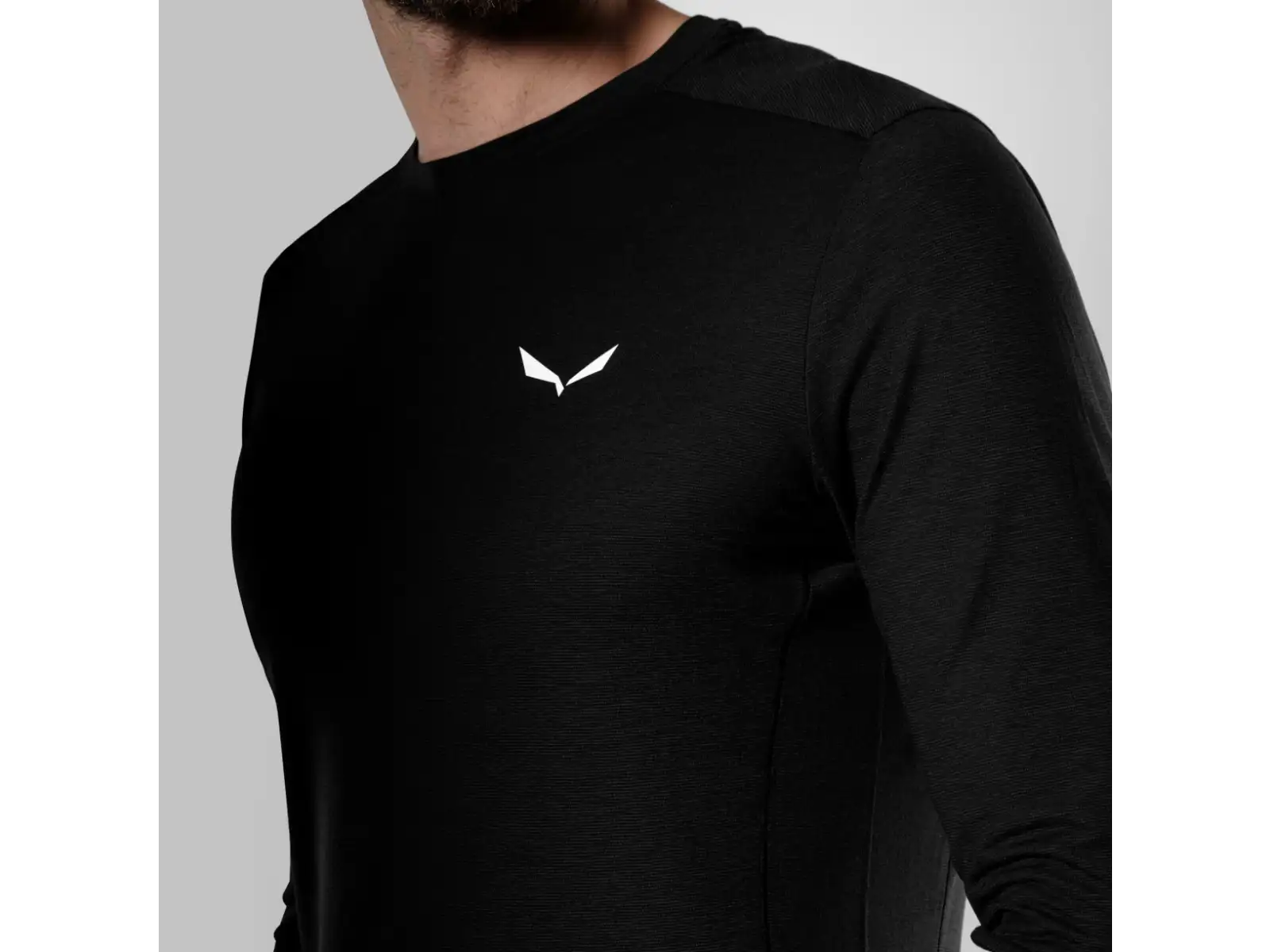 Salewa Puez Dry Herren T-Shirt Langarm Black Out