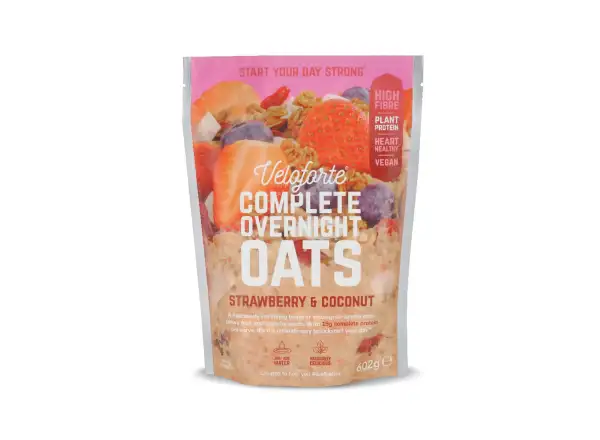 Veloforte Overnight Oats – Erdbeere & Kokos