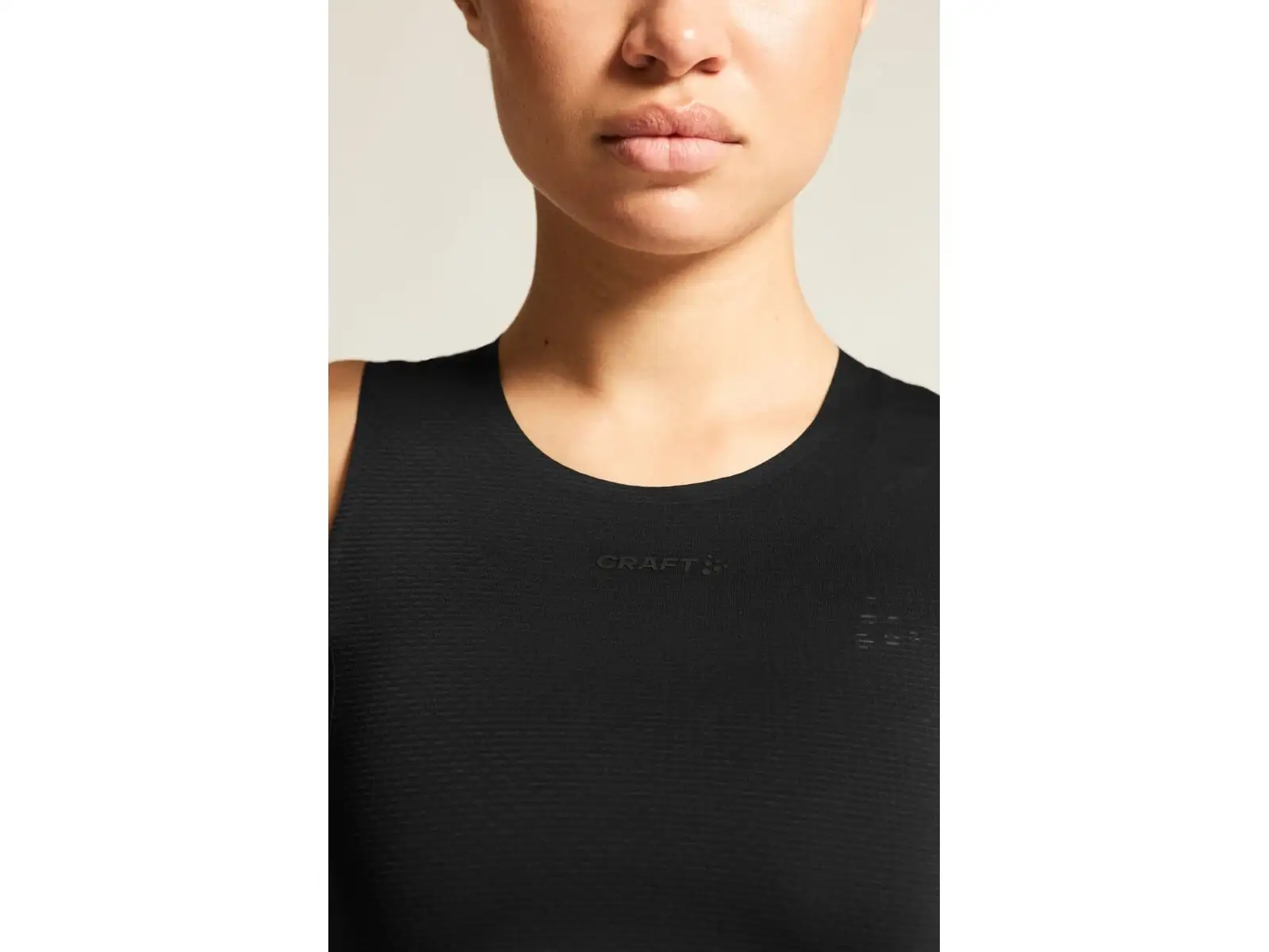 Craft Pro Dry Nanoweight Damen ärmelloses T-Shirt schwarz