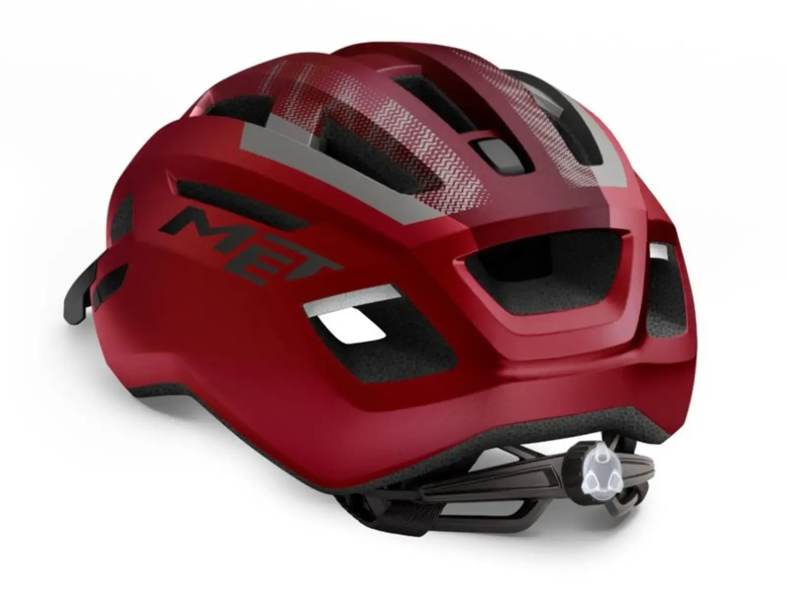 MET ALLROAD Helm Rot/Schwarz Matt