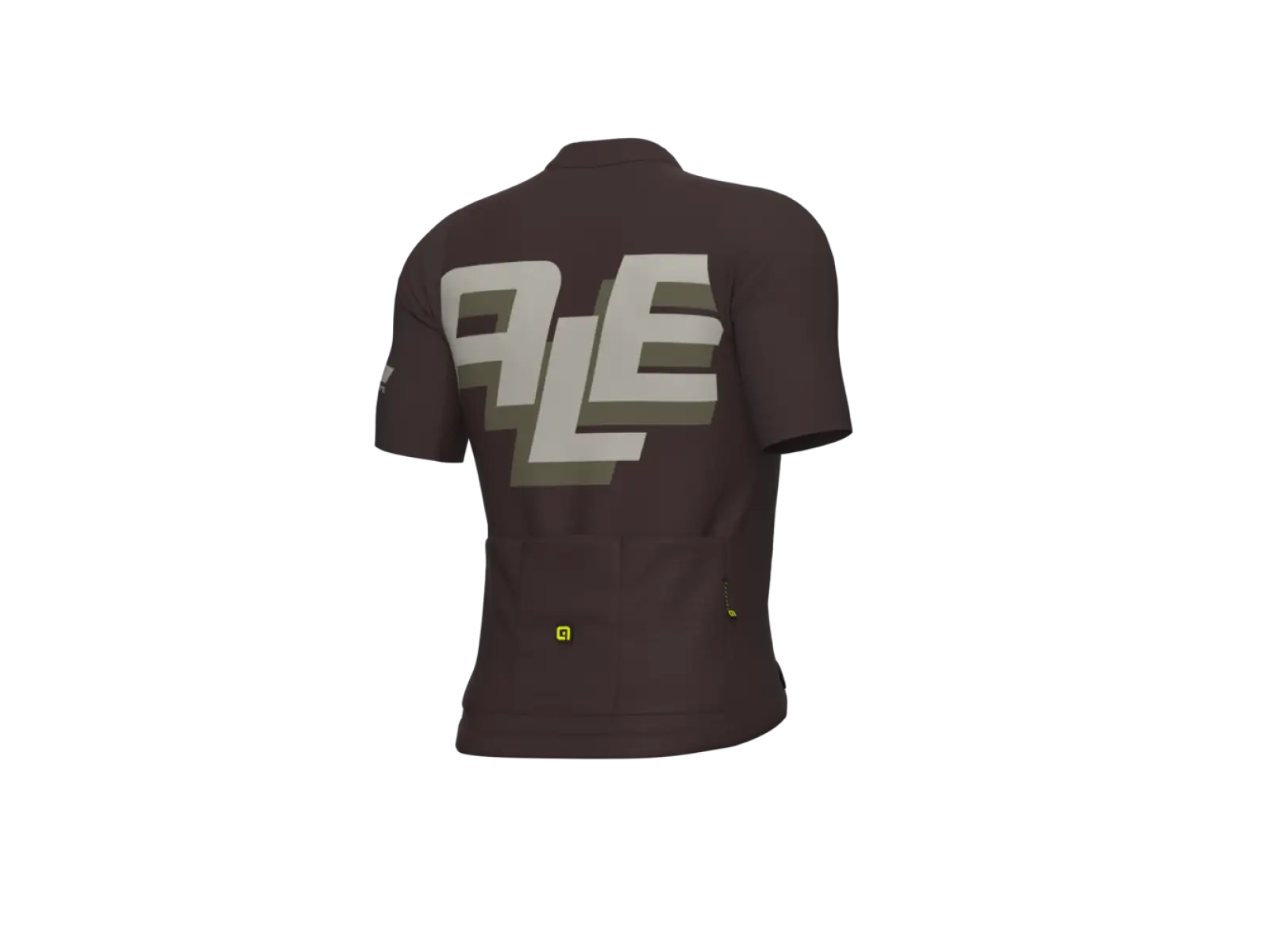 Alé PR-E Sauvage Herren-Fahrradtrikot mit kurzen Ärmeln Braun