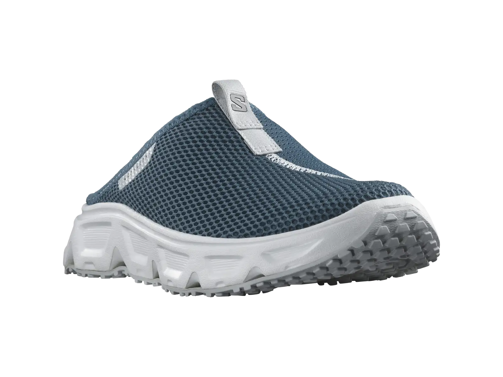Salomon Reelax Slide 6.0 Herrenpantoffeln Blue Ashes/White/Pearl blue