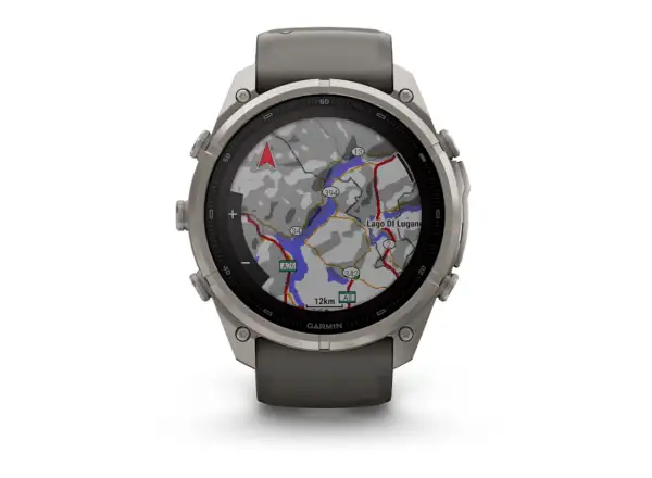 Garmin Fénix 9 Pro inReach Solar 51 mm Smartwatch Titanium Pebble Gray/Silver Gray