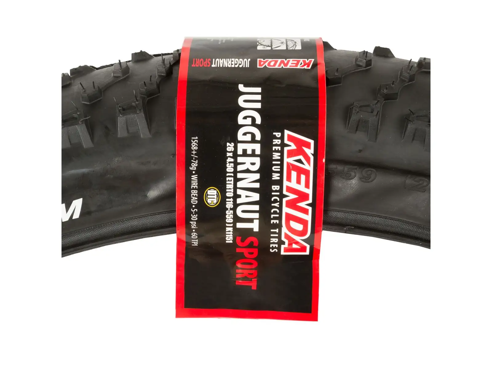 Kenda Juggernaut Sport 26x4,50-1151 Reifen Draht