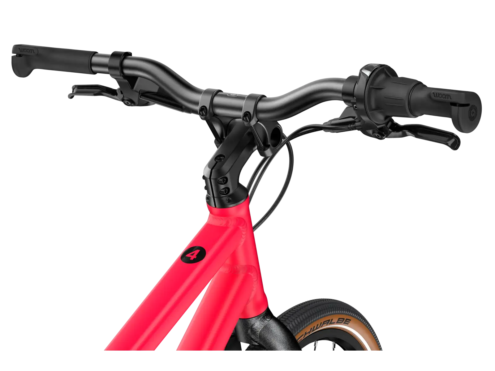 Woom 4 EXPLORE Kinderfahrrad neon pink