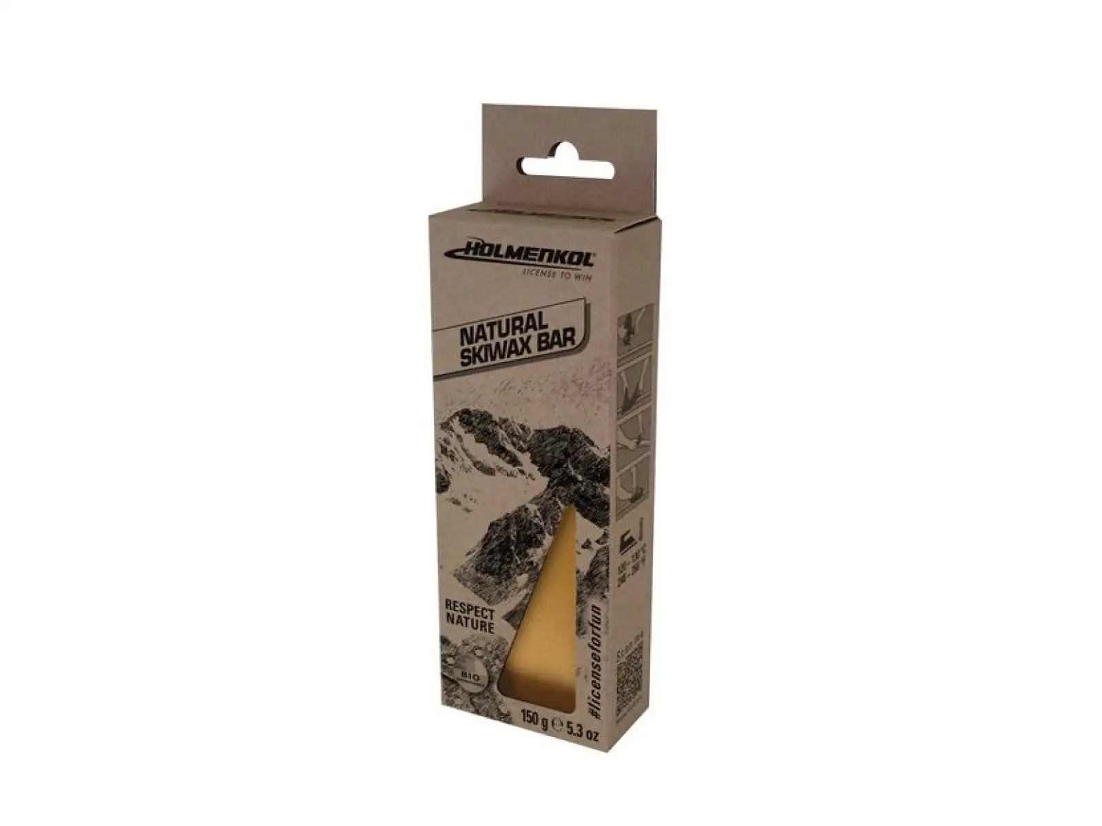 Holmenkol Natural Skiwax Bar Gleitwachs 150 g