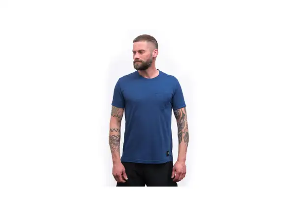Sensor Merino Air Traveller Herren T-Shirt Kurzarm blau