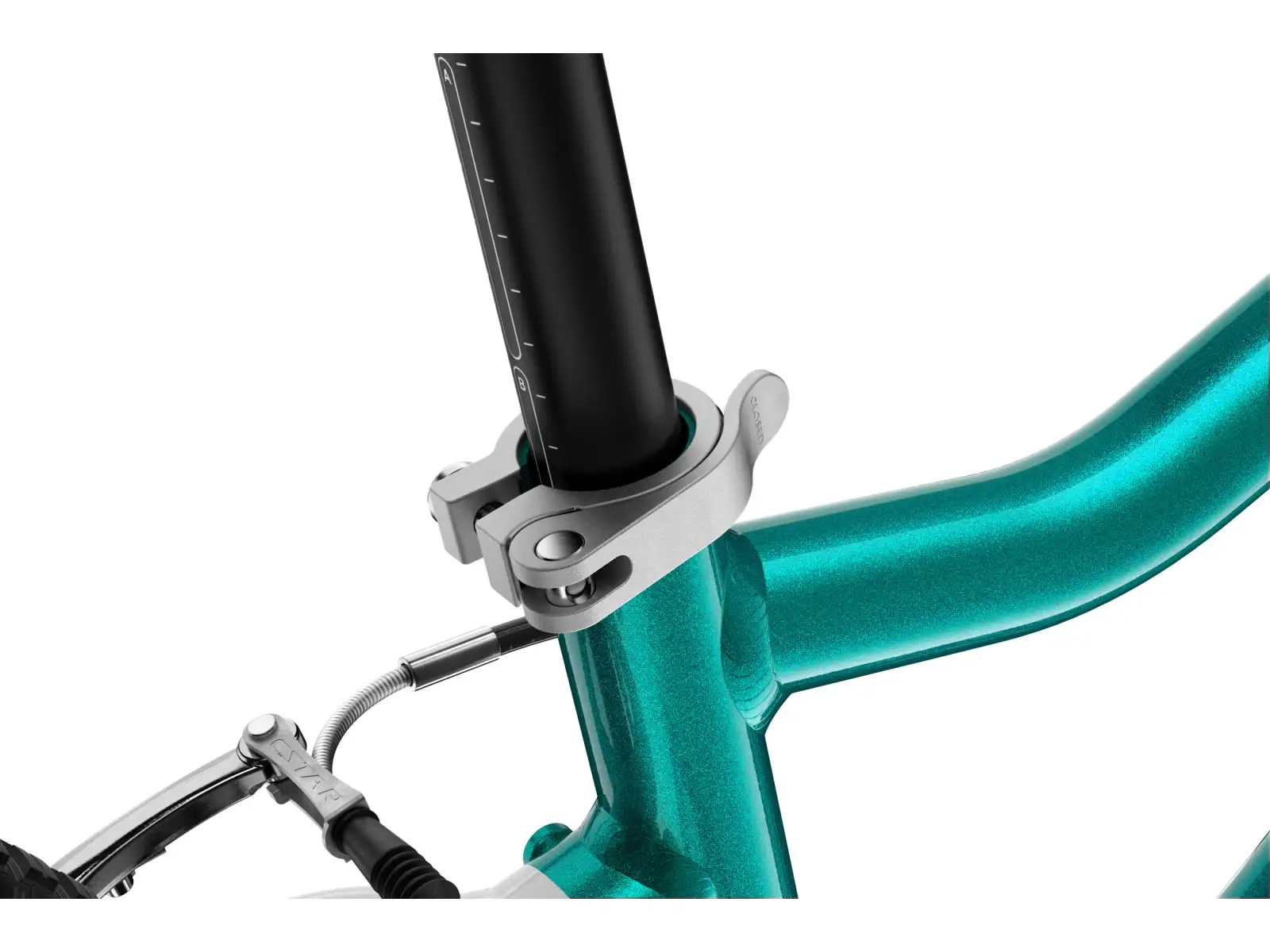 Woom GO 3 Automagic Kinderfahrrad 16" Metallic Turquoise