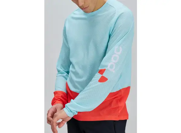 POC Motion Air Herrentrikot Langarm Lazurite Blue/Carnelian Orange