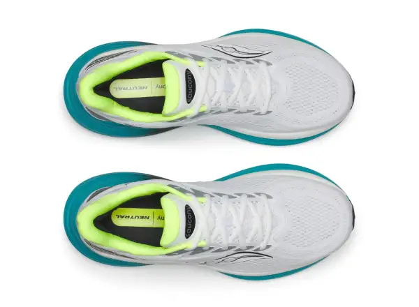 Saucony Triumph 24 Herren Laufschuhe White/Tranquil