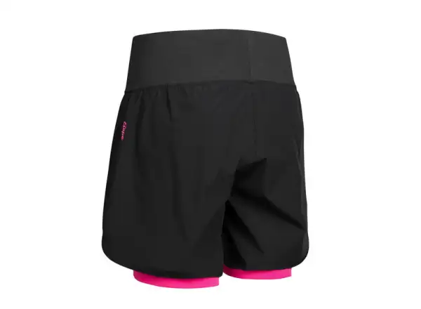Etape Claudia Damen Loose Shorts Schwarz/Rosa
