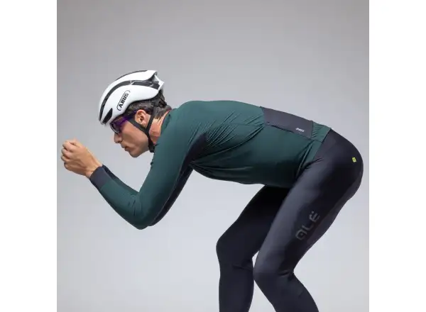Alé R-EV1 Thermo Shield Herren Winter-Fahrradjacke Bottle Green