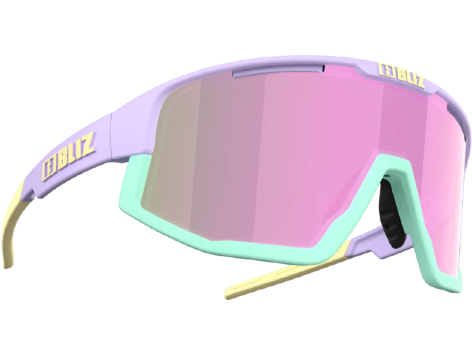 Bliz Fusion Fahrradbrille Matt Pastel Purple Brown/Pink Multi Cat.3