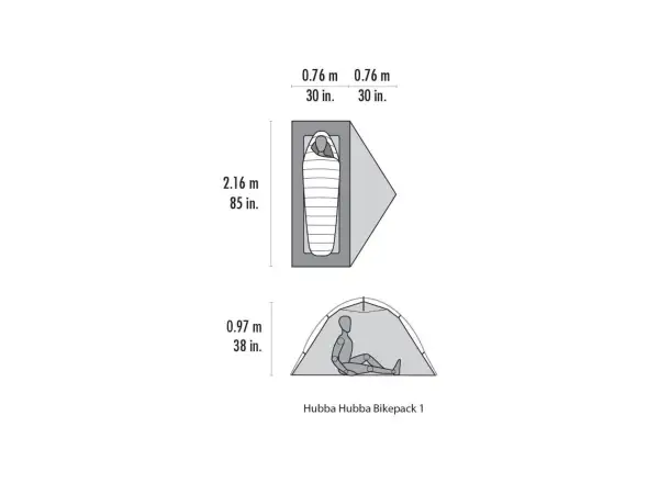 MSR Hubba Hubba Bikepack 1 Person