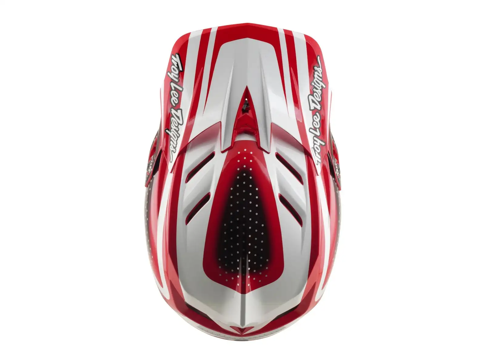 Troy Lee Designs D4 Polyacrylite MIPS Helm Line Fire/white