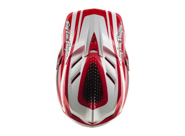 Troy Lee Designs D4 Polyacrylite MIPS Helm Line Fire/white