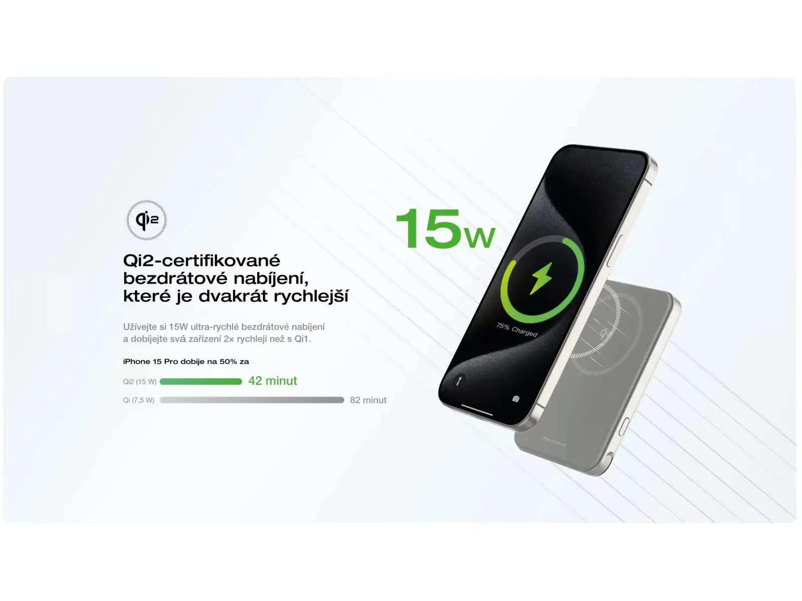 EcoFlow RAPID 5 000 mAh magnetische Powerbank hellblau