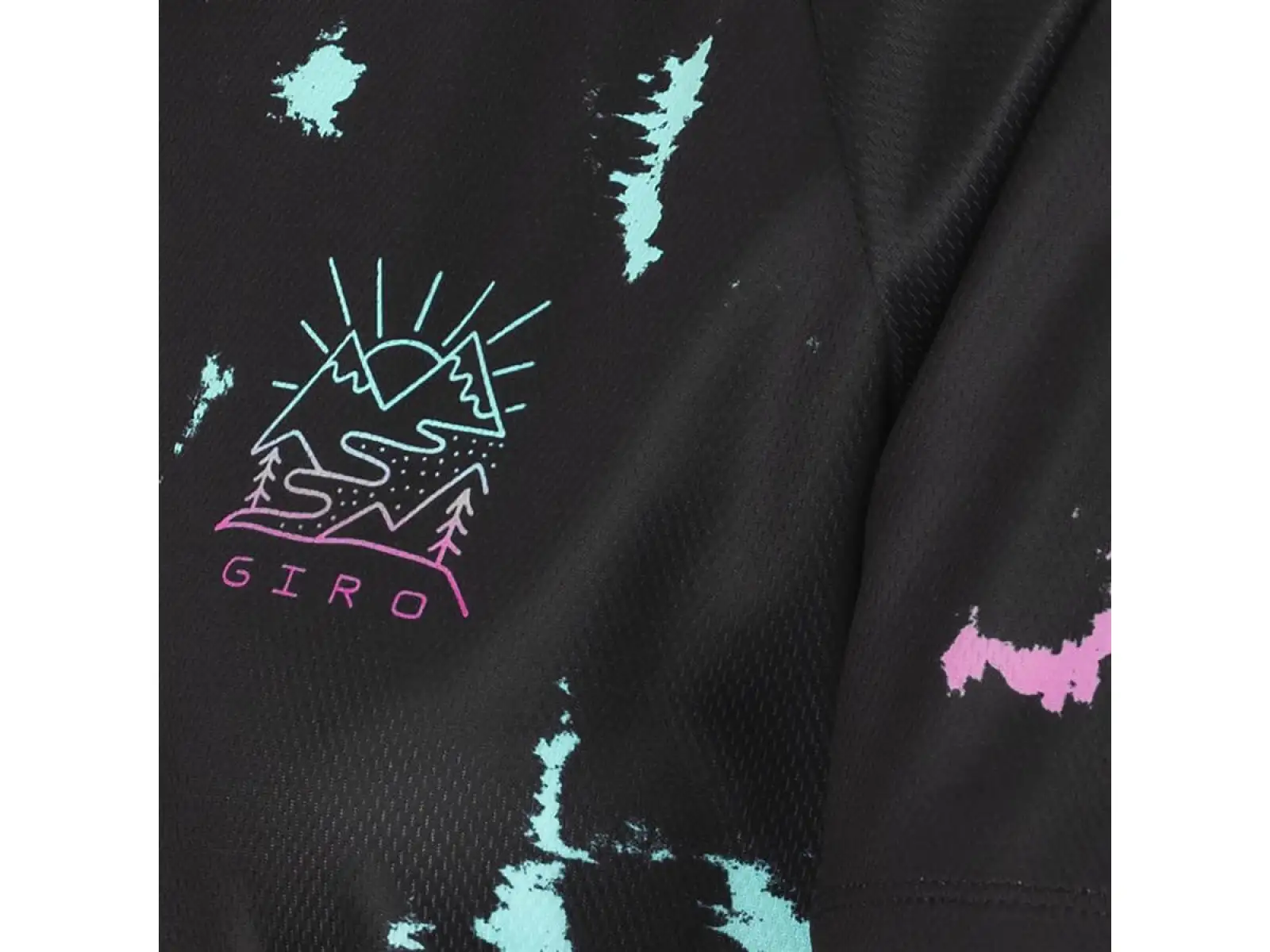 Giro Roust Damen-Trikot kurzarm Schwarzem Eisfarben