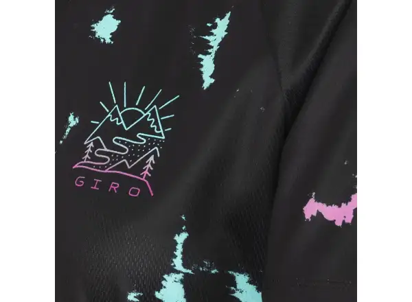 Giro Roust Damen-Trikot kurzarm Schwarzem Eisfarben