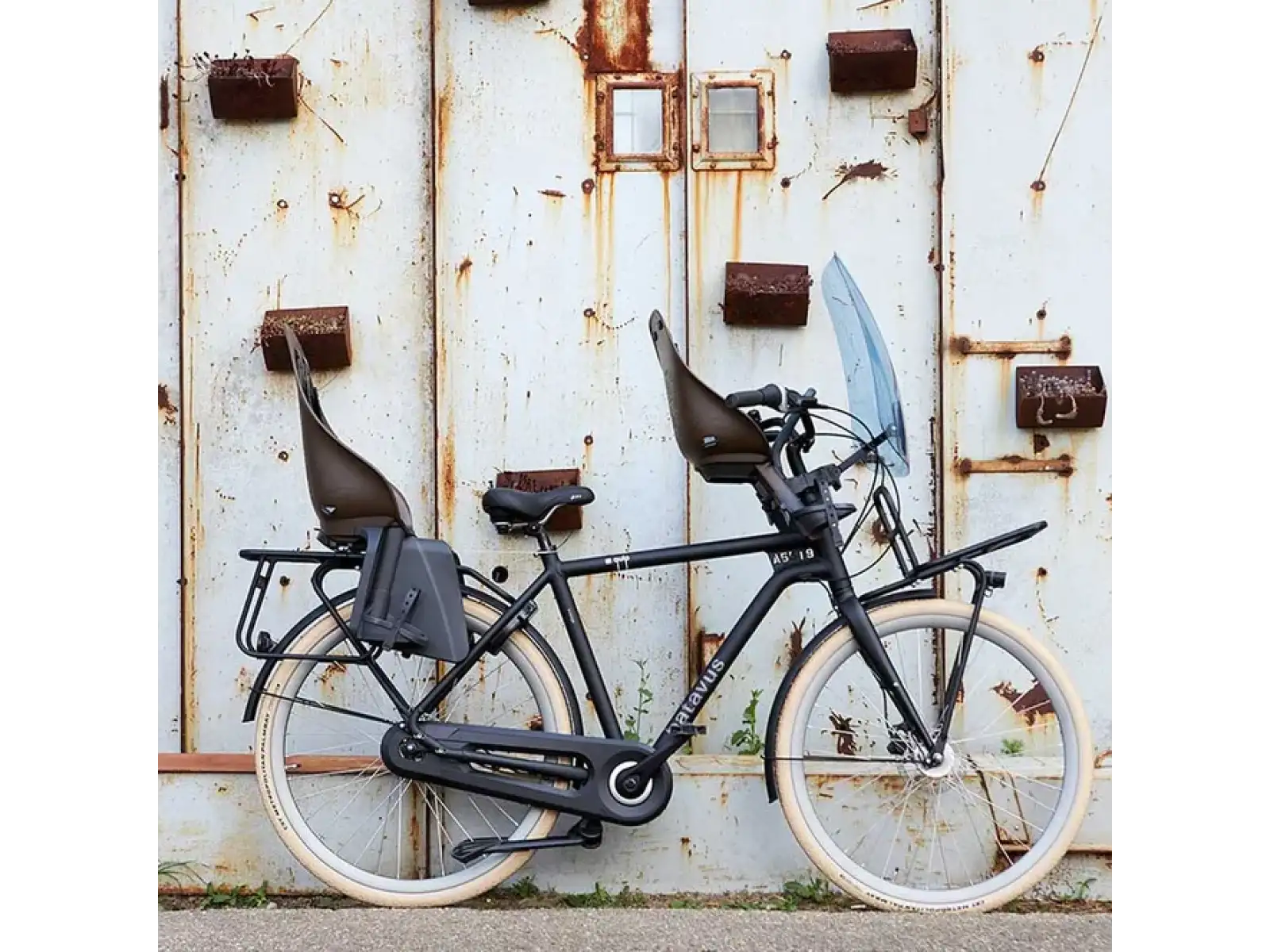 Urban Iki Ta-ke Rücksitz für Fahrräder für MIK Gepäckträger Koge Brown/Kurumi Brown