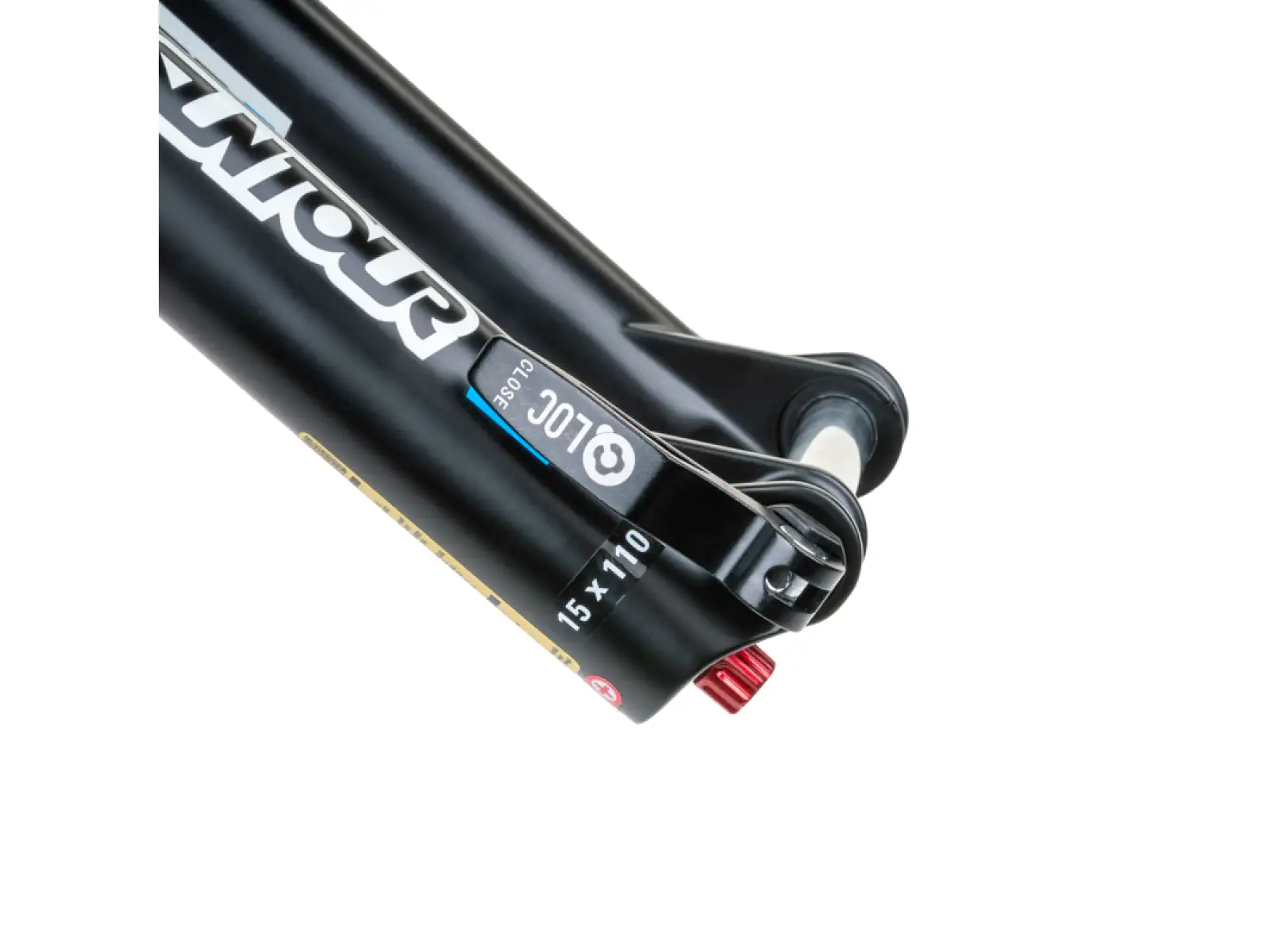 SR Suntour Raidon 32 LO-R 130 mm 27,5" Boost gefederte Gabel in Schwarz.