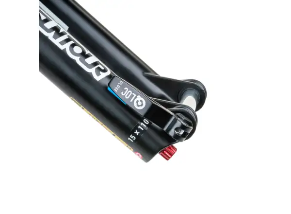 SR Suntour Raidon 32 LO-R 130 mm 27,5" Boost gefederte Gabel in Schwarz.
