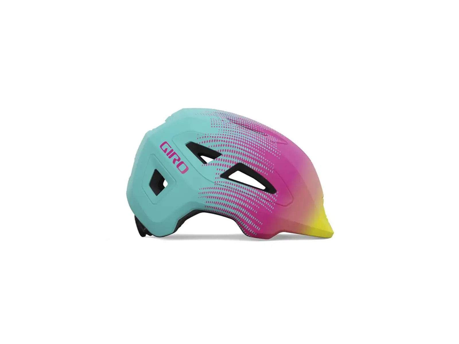 Giro Scamp II Kinderhelm Mat Teal/Pink Towers