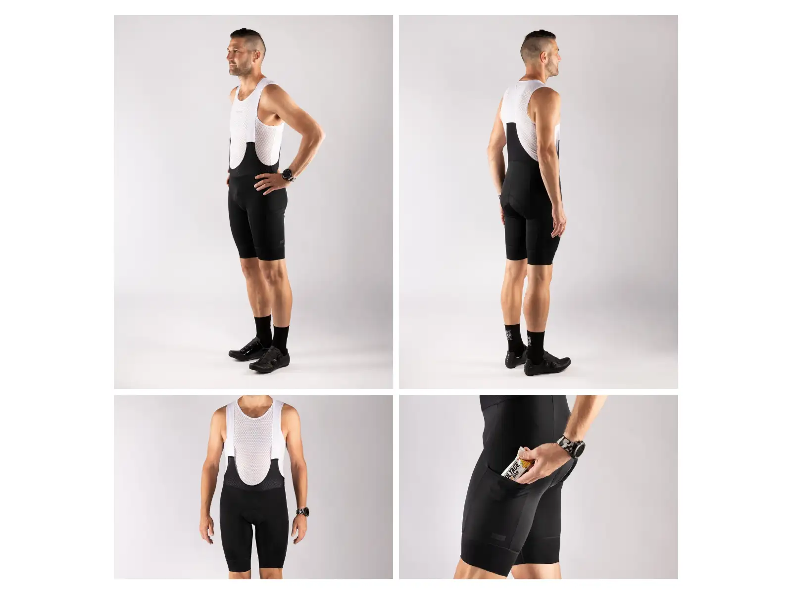Force F Passion Herren Shorts mit Umschlag und Einlage Schwarz